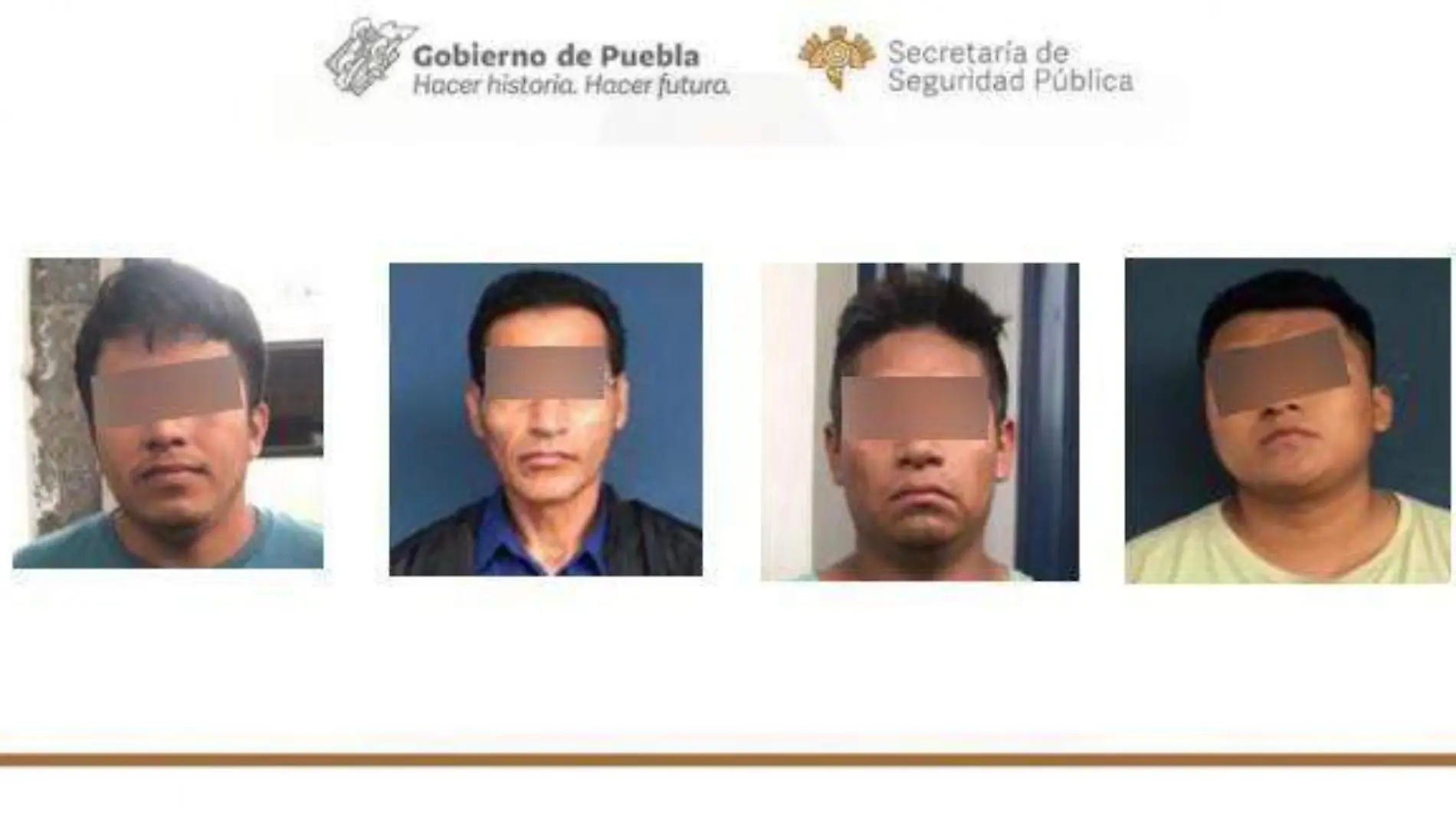 Detienen a cuatro presuntos tratantes de personas en Amozoc